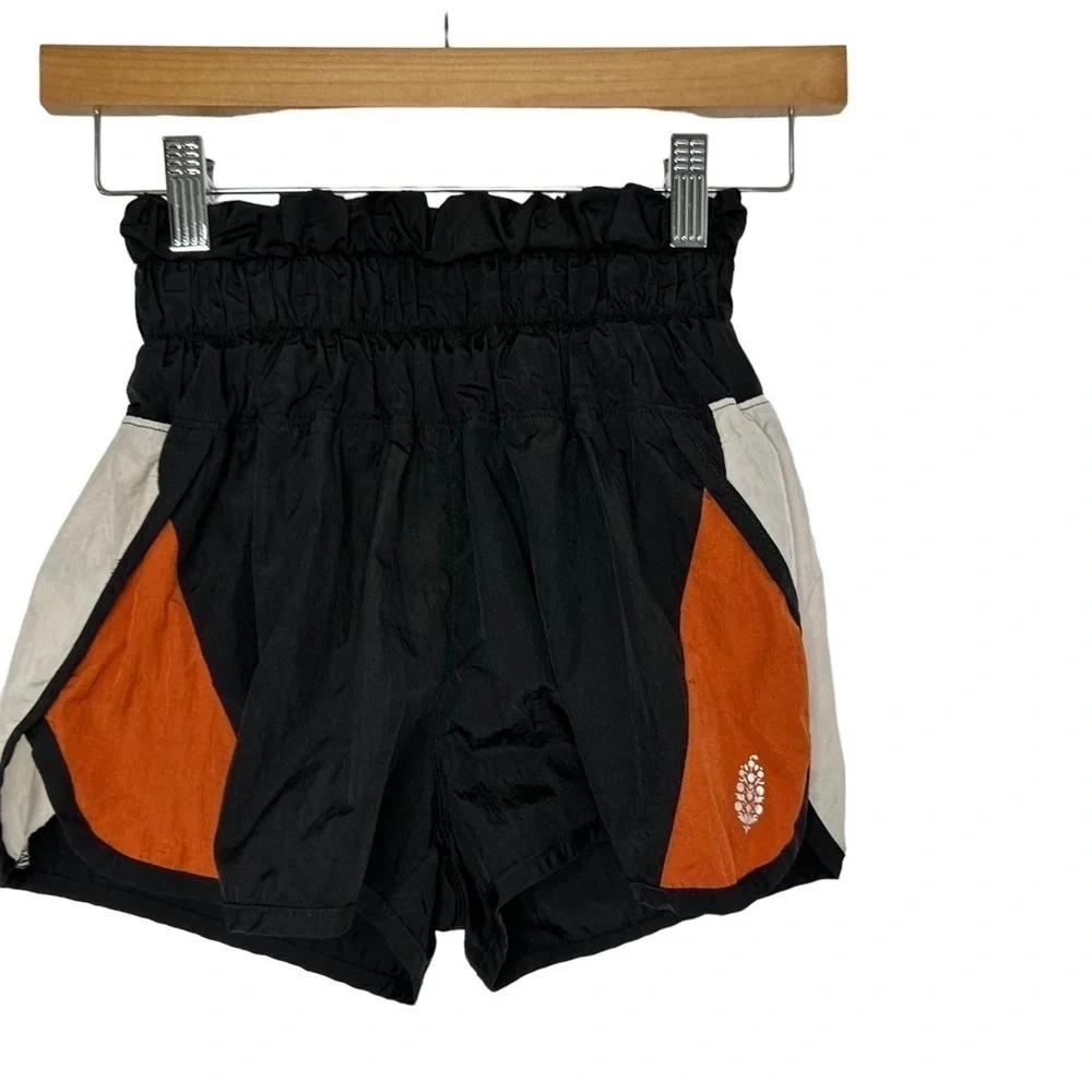 Free People Movement Womens The Way Home High Rise Athletic Shorts XS Colorblock